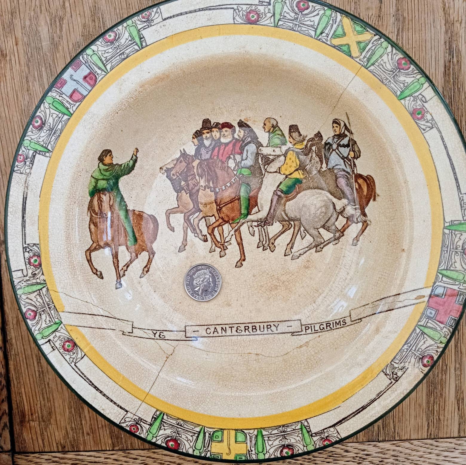 Royal Doulton Canterbury Pilgrims Plates X3 Etsy UK