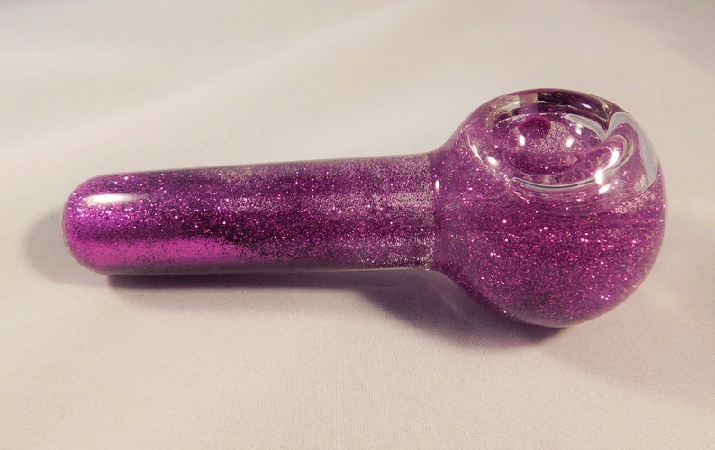 Glitter Glycerin Freezable Glass Pipe 5 Etsy