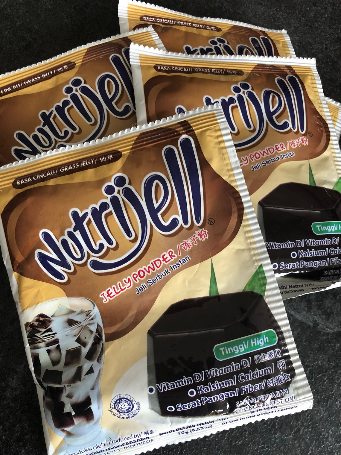 Nutrijell Jelly Powder 25g per pack LYCHEE/GRASS JELLY Etsy