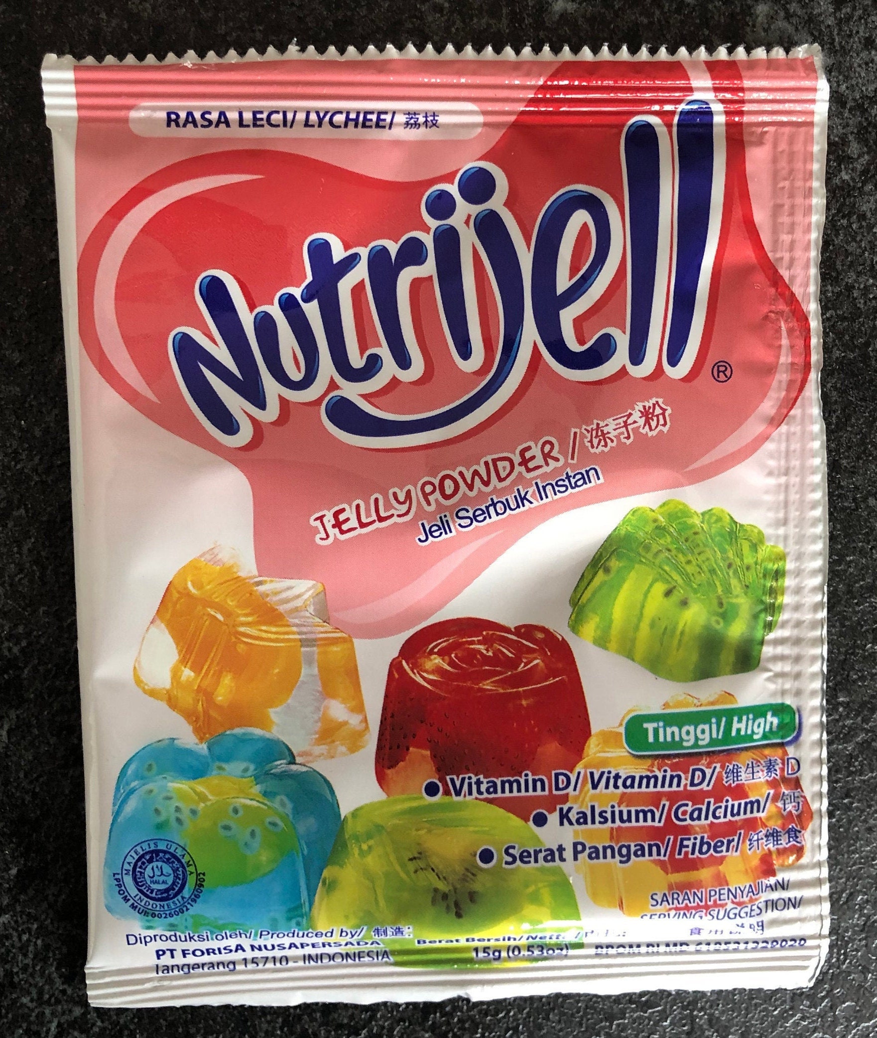 Nutrijell Jelly Powder 25g per pack LYCHEE/GRASS JELLY Etsy