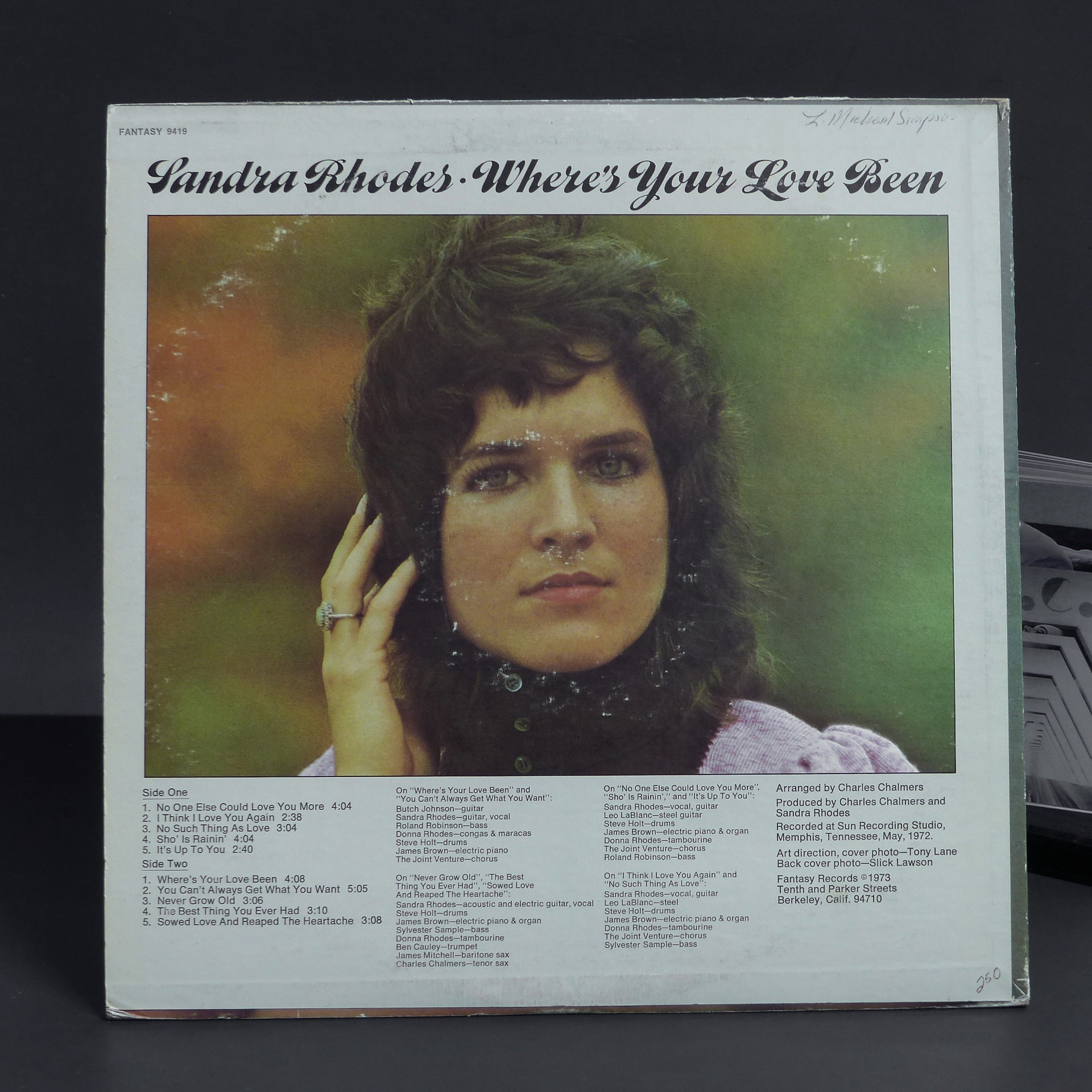 Sandra Rhodes – Where's Your Love Been LP - Etsy UK