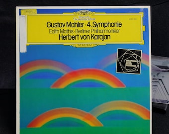 Gustav Mahler Edith Mathis Berliner Philharmoniker Herbert von Karajan 4. Symphonie Promo LP