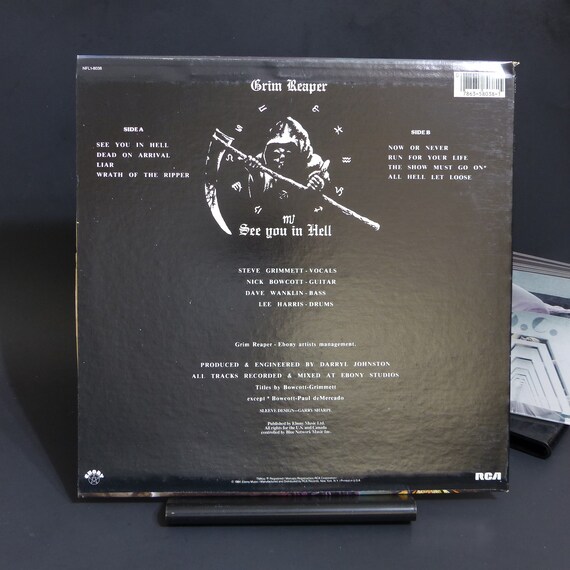 Grim Reaper See You in Hell LP. NM! - Etsy