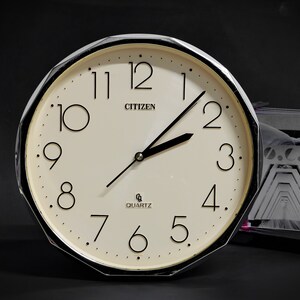 デッドストック CITIZEN ウォールクロック 鏡付き 掛け時計