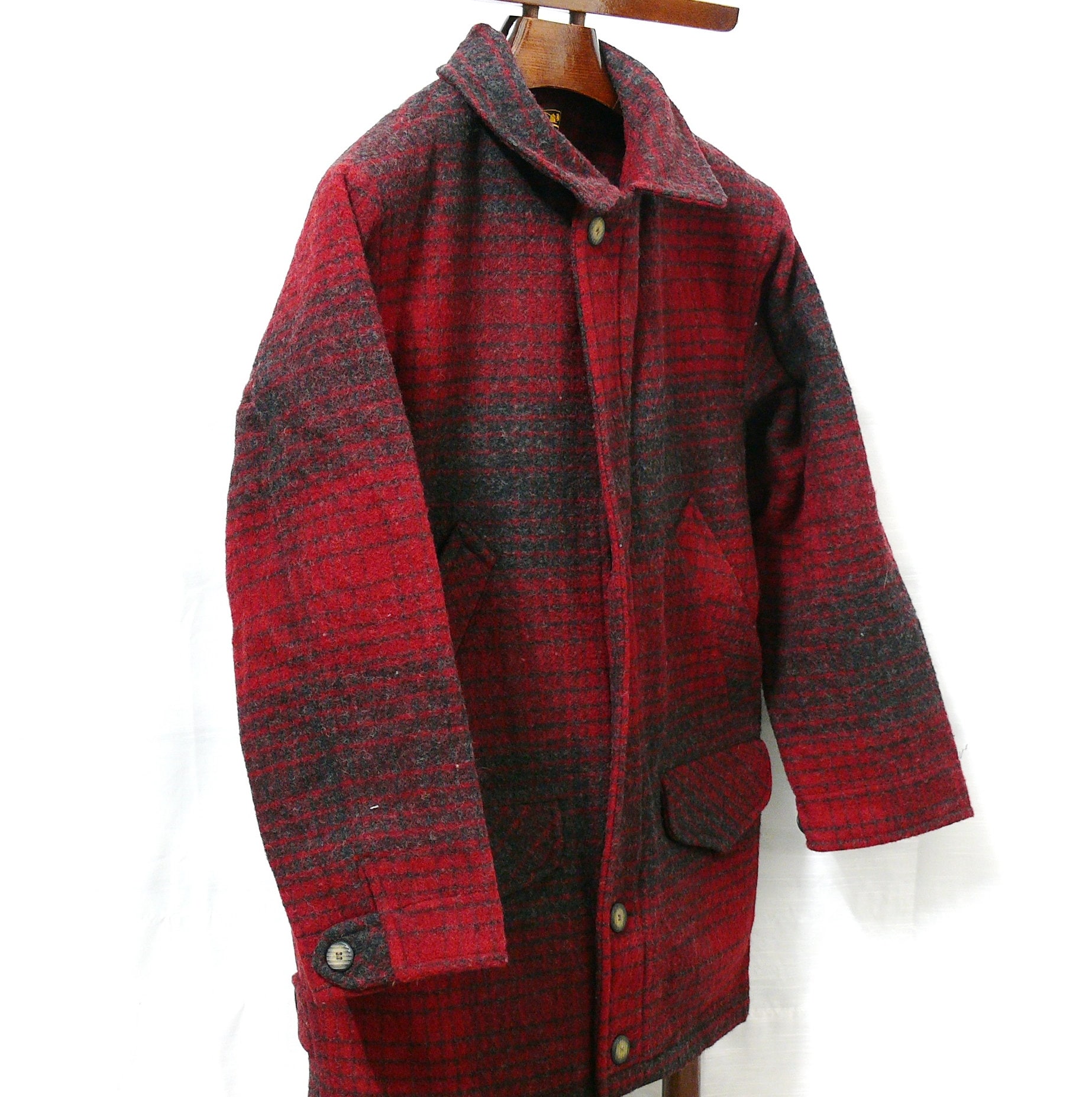 Vintage Eddie Bauer Mens Heavy Wool USA Made Winter Coat - Etsy