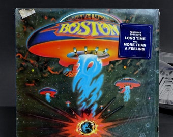 Boston selbst betitelte LP mit Hype-Sticker