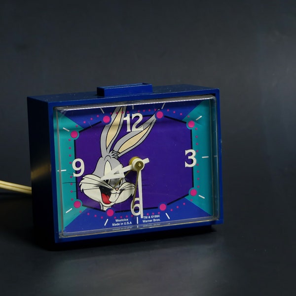 Warner Bros Buggs Bunny Westclox Alarm Clock