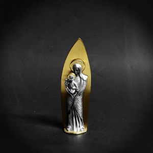 rare Camco Pewter Nativity Mother Mary with Child