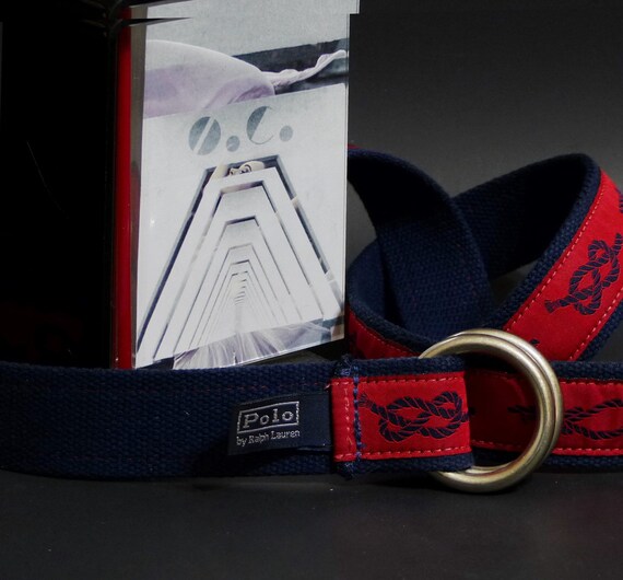 Rare Ralph Lauren POLO Nautical O-ring Belt Made in USA - Etsy display picture 2