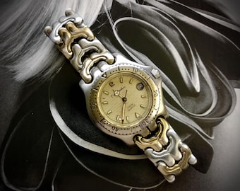 Vintage Pierre Cardin Paris Solid Edelstahl Schweizer Quarz 34 mm Uhr