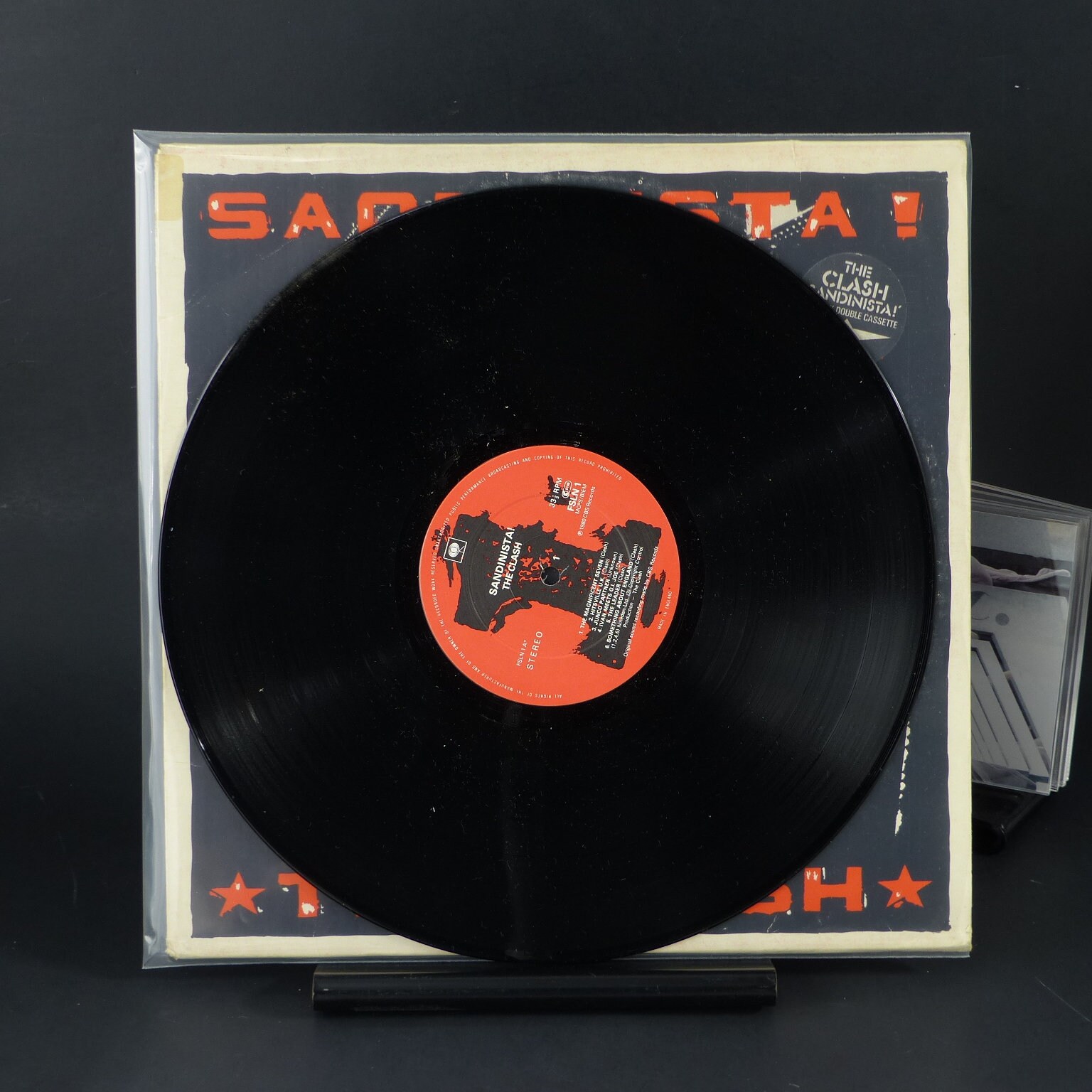 The Clash Sandinista! 3LP レコード 英国版ポスター付 The Clash