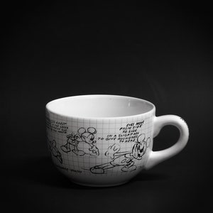 ZRIKE Disney Mickey Mouse Sketchbook Series 29oz Soup Mug