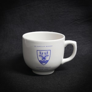 Tazza da caffè vintage in ceramica Buffalo Pottery Di Camillo Bakery Niagara Falls New York