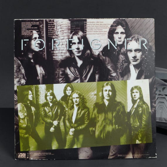 Foreigner Double Vision 1978 LP Album - Atlantic SD19999 - Etsy