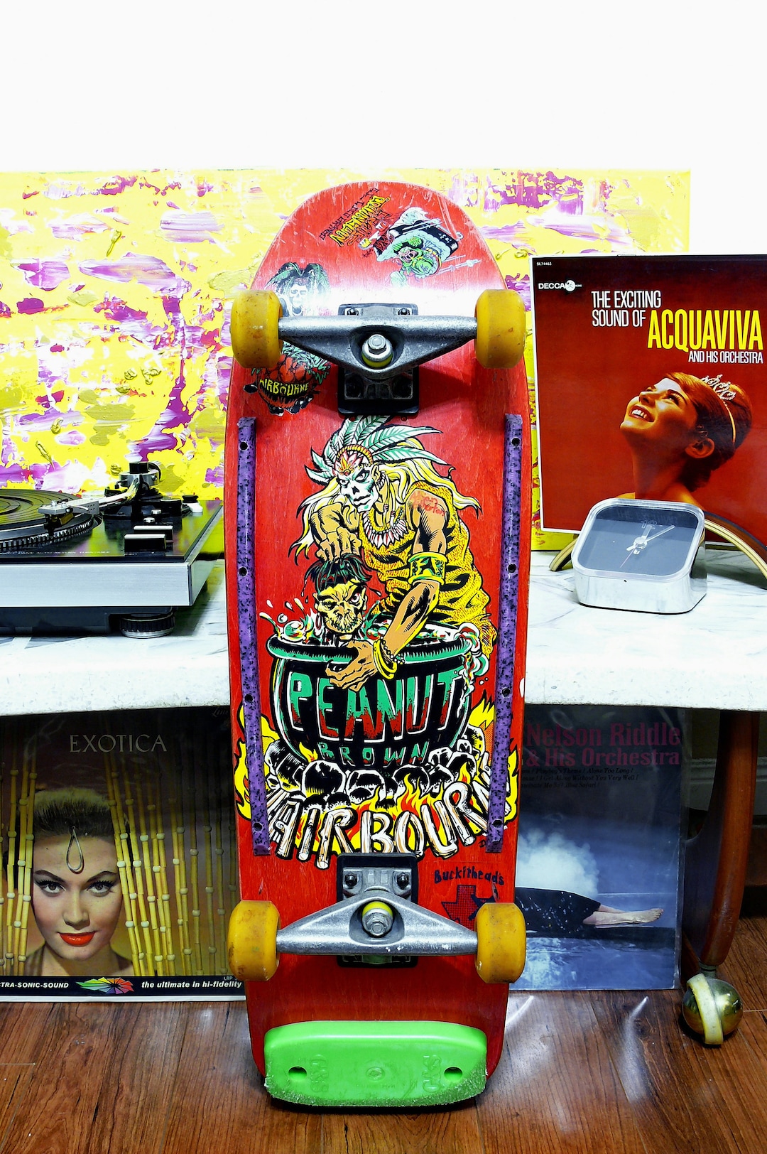 Vintage Rare Peanut Brown Airbourne Complete Skateboard - Etsy