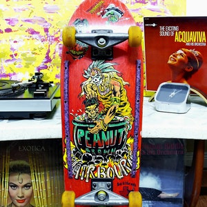 vintage rare Peanut Brown Airbourne Complete Skateboard