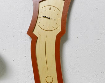 Clock No. 3 - Abstract Pendulum Wall Clock Artisan Series S. Dali Style