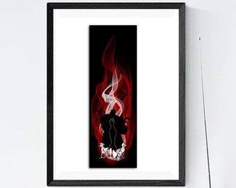 Arte de pared inspirado en la villana Cruella de Vil