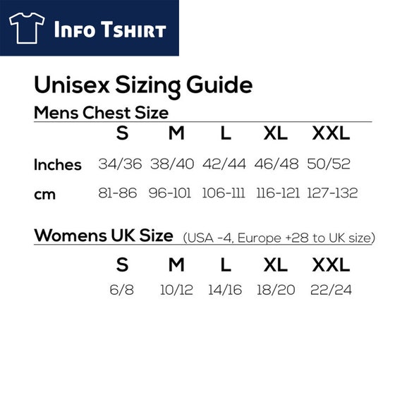 Gavin Size Chart