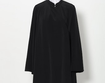 Cassock nun's black color fabric staple | Vestments ryasa women staple | Orthodox black ryasa nun's | Women's monastic clothing staple |