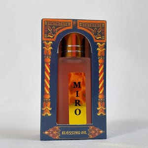 Geweihter Miro | Jerusalemöl | Räucheröl | Naturöl | Miro Verpackung | Kirchenöl | Konfirmation | Umweltfreundliches Öl | Beruhigendes Öl