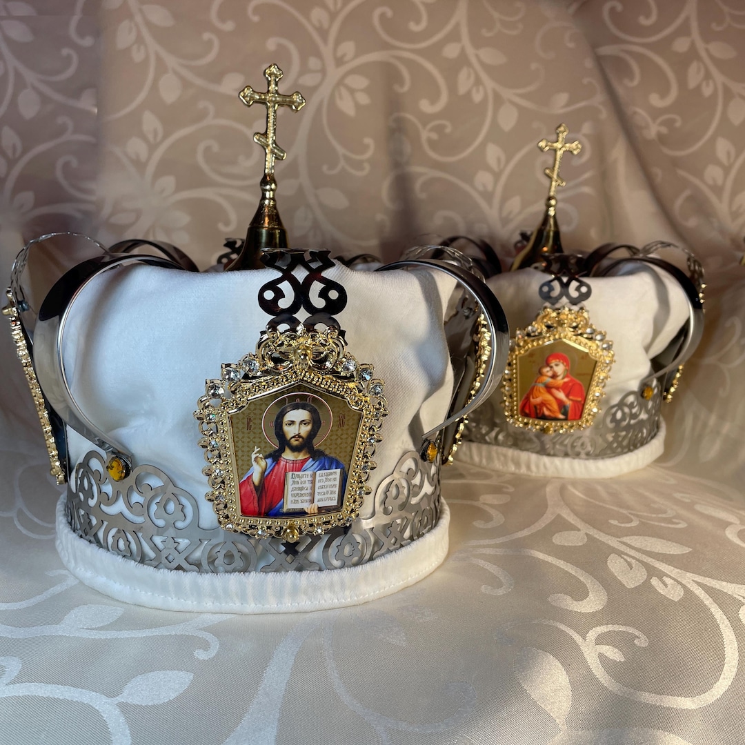 Orthodox Wedding Russian Wedding Attire Orthodox Wedding Crowns Of Couples  Crowns White Weddings, image size:1080x1080