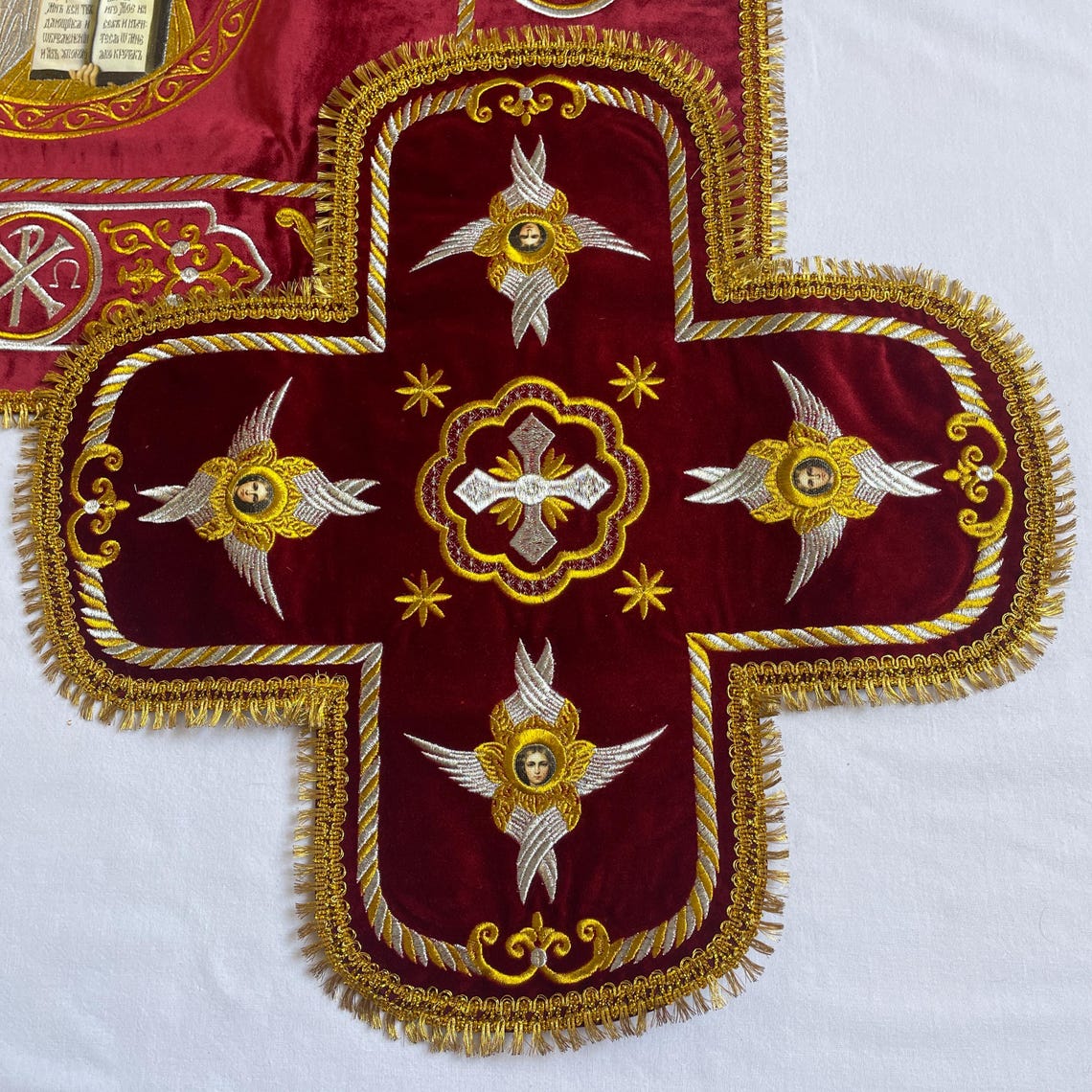 Threads For Jesus Covers Velvet With Air for Liturgy With Embroidery Icon Jesus Christ ...