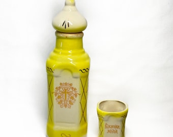 Holy water vessel Holy water container Ceramic vessel Ceramic container Ceramic container with painting Painting Storage of holy water