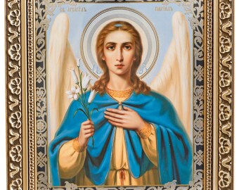 フランスアンティーク　タペストリー　大天使ガブリエル　作家名あり　ゴブラン織り フランスアンティーク タペストリー 大天使ガブリエル 作家名あり