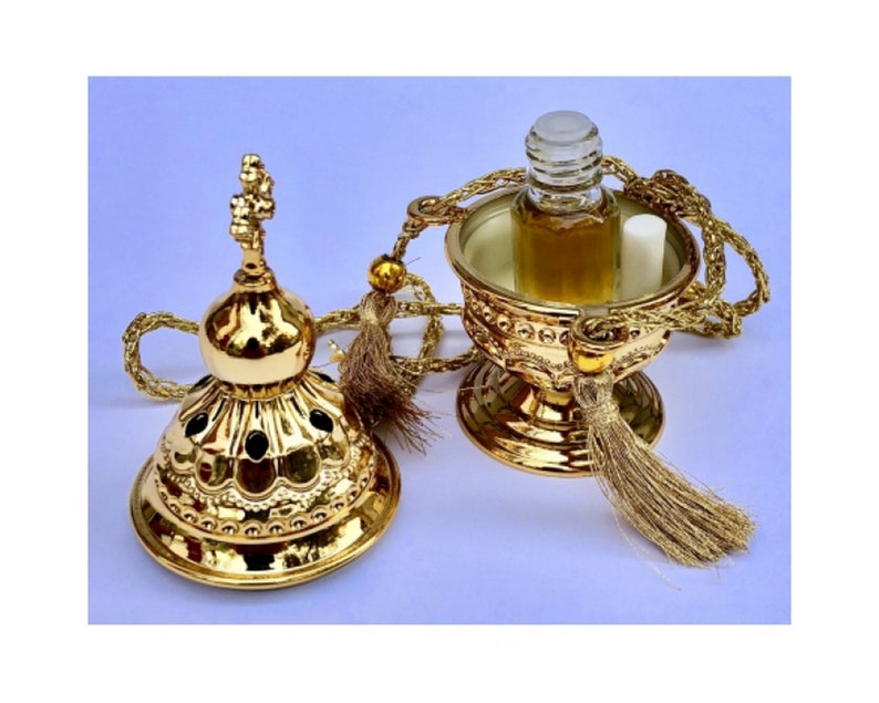 Incense in the Car Golden Pendant Censer Incense Orthodox Etsy UK