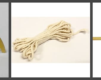 Set for the lamp | Wick | Spider | Float | Set of 3 units | Accessories for the lamp | Lamp wick | Golden spiders | Wick 5 meters |
