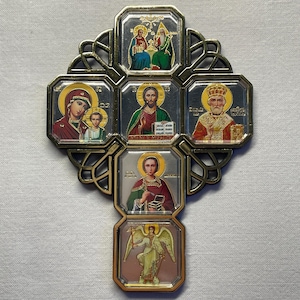 Iconostasis in cars | Orthodox icons | Icons Nicholas wonderworker | Mother of God | Lord Jesus Christ | Christian icons | Cross in car |