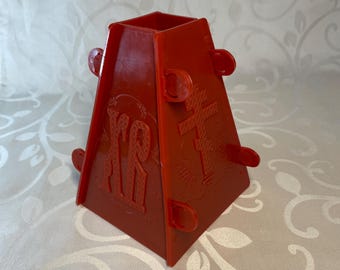 Pasochnitsa plastic | Form for Easter | Collapsible plastic form | Red form Easter 2026 | Lord Easter | Easter cooking form |