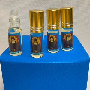 Oil from the holy relics of Paisius HolyMountain | Flavored oil in a glass bottle | Holy oil | 5 ml | Orthodox oil | Church Oil | Anointing|