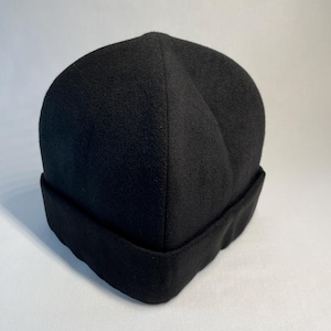 Priest black skoufos | High-quality cashmere skoufos | Priest headdress skufia | Orthodox priest headgear skoufos | Eastern Orthodoxy skufia