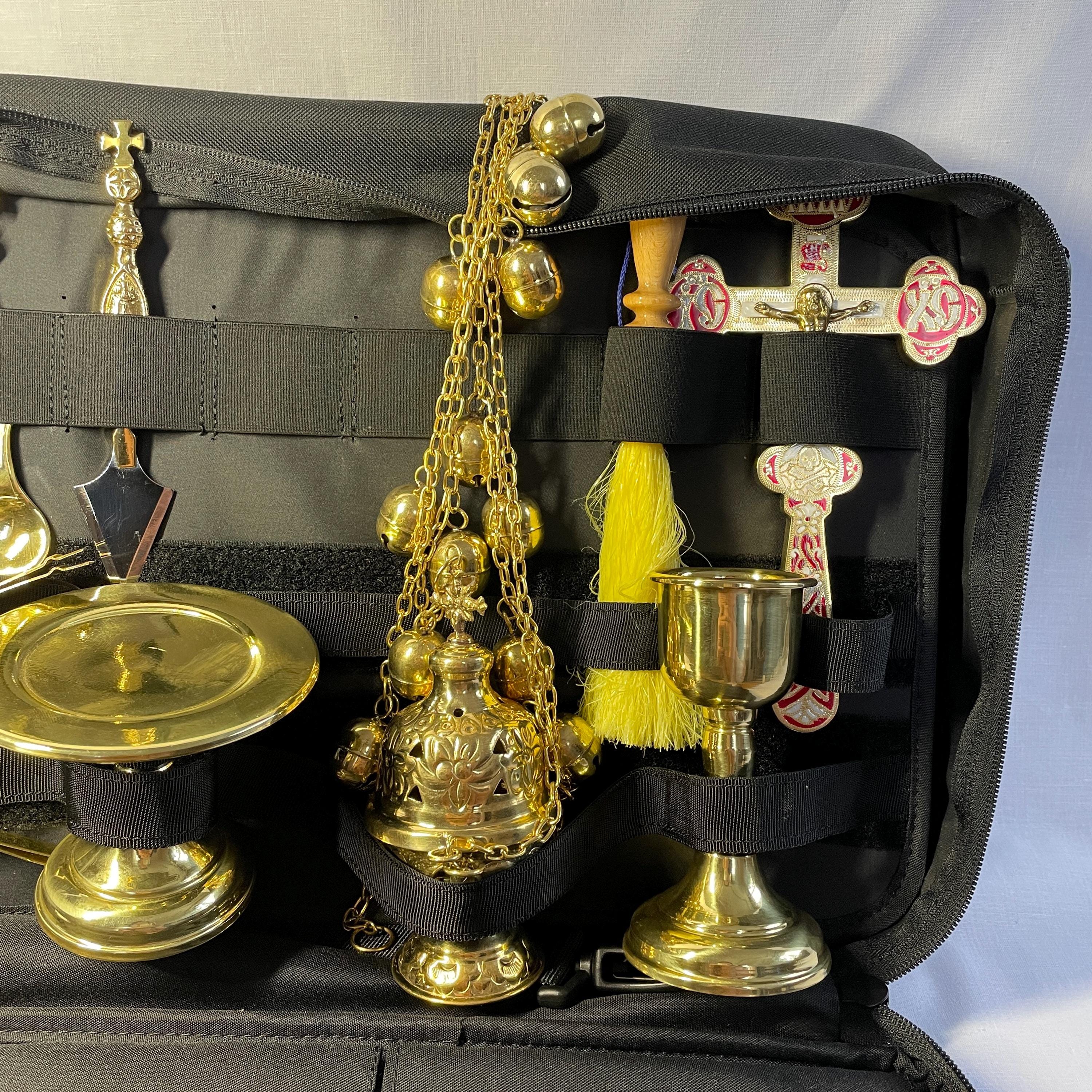 Priest Travel Kit for Services | Priest Travel Bag With Euchristian Set ...