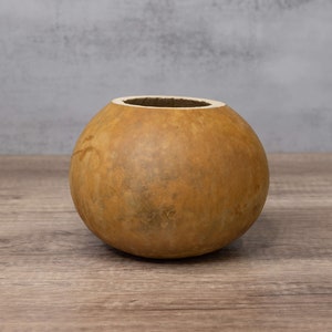 Hard Shell Gourd Bowl - 6&quot; in Diameter, Made From a Cleaned and Dried Gourd