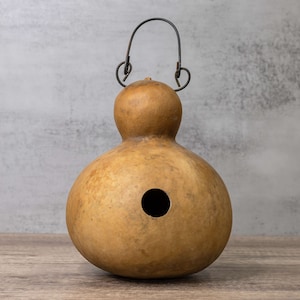 Unfinished Gourd Birdhouse Cabin