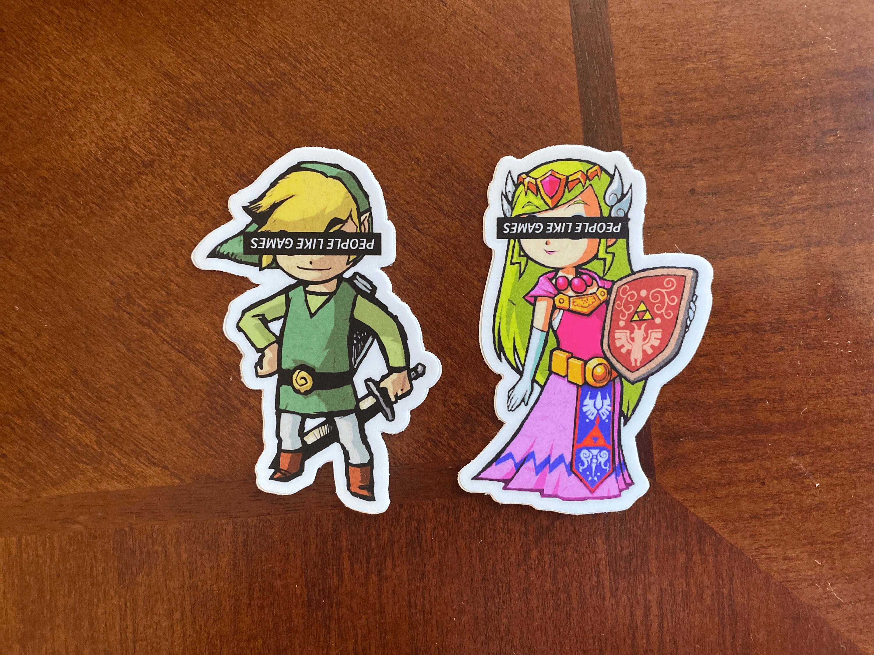 Toon Link and Zelda Sticker Pack Legend of Zelda Windwaker Etsy
