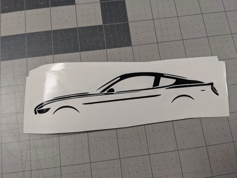 Mustang 1519 S550 Silhouette Sticker Decal GT All Colors Etsy