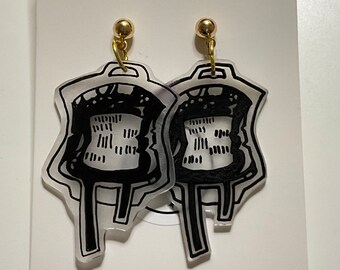 Pendientes de bolsa de sangre