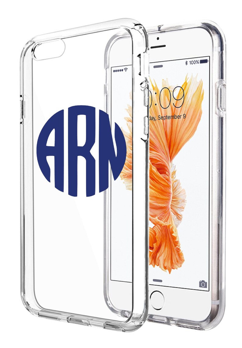 Personalised Custom MONOGRAM Decal Sticker Vinyl Phone Case Etsy