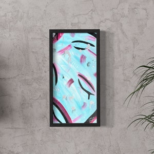Intuitive Painting• Vibrant Wall Decor • Modern Wall Art • 10x20 Contemporary Canvas Art