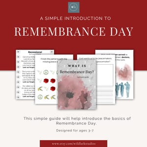 Remembrance Day Workbook | Primary Guide | Introductory Unit *Digital Download*