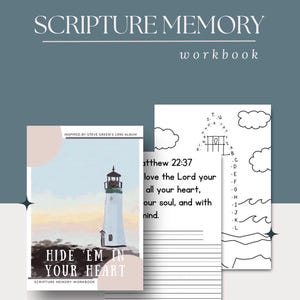 Livre d'activités sur les versets bibliques | Enseigner les Écritures | Cahier d'exercices de mémoire | Cachez-les dans votre cœur