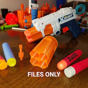 Zuru X-Shot Fury 4 4 shot Mega Cylinder (FILES ONLY)