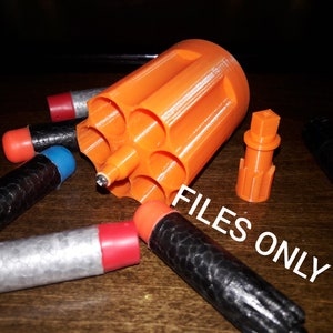 Nerf Hammershot 6 Shot Ultra Dart Cylinder (FILES ONLY)