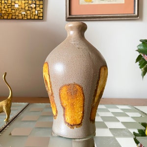 Rogers Collection Pottery Drip-Glaze Vase- Made In Canada.