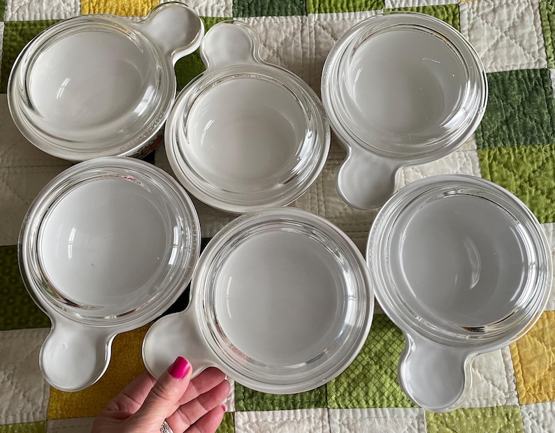 Corning Ware Grab-It Bowls With Lids- Spice Of Life Series- Set Of 6.