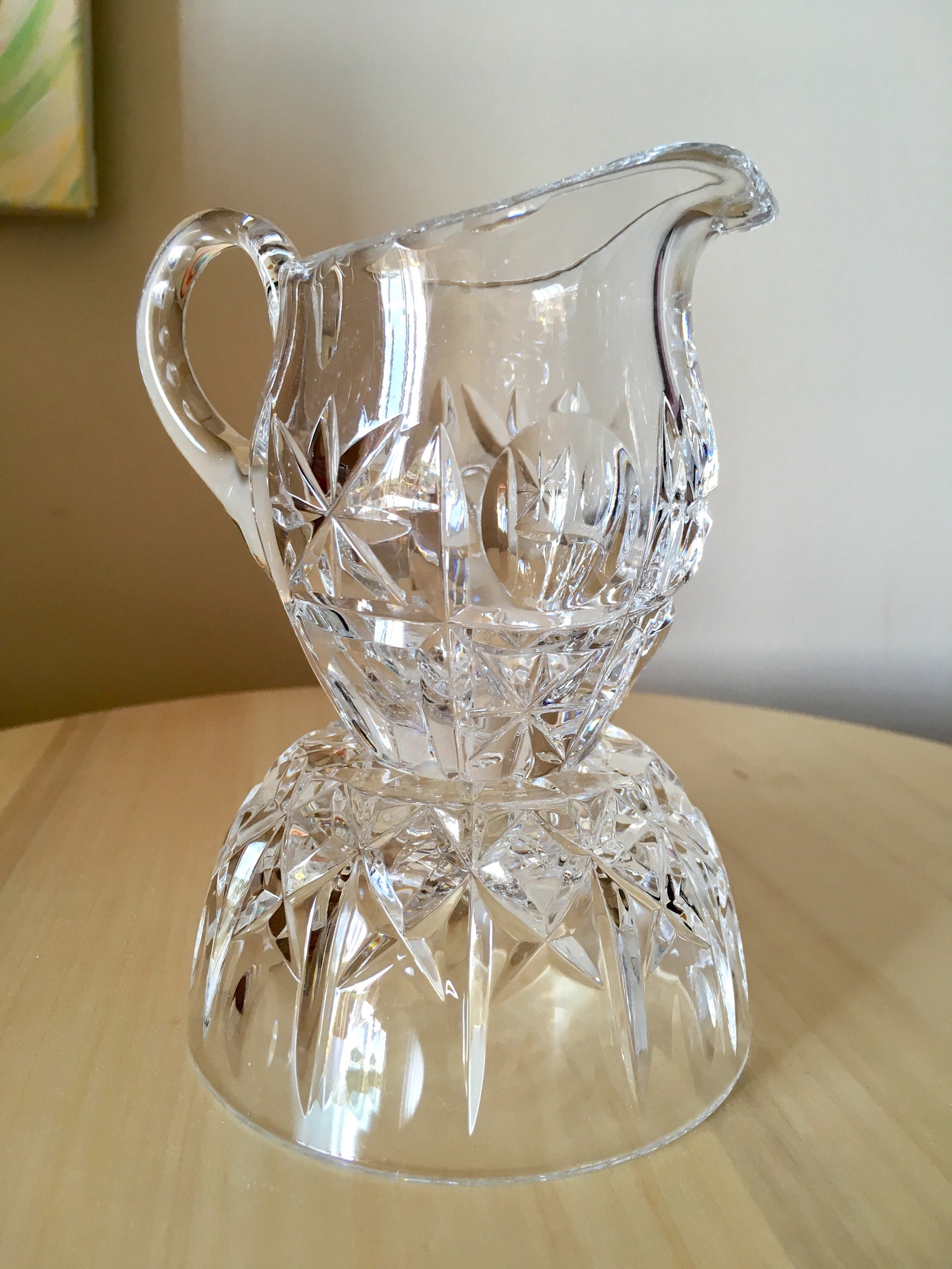 Crystal Creamer and Sugar Bowl Set. Etsy